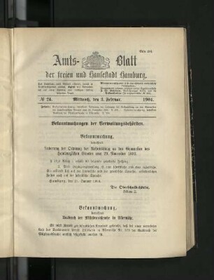 No. 24, 3. Februar 1904.