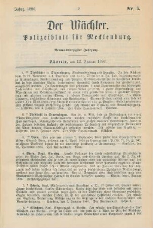 12. Januar-30. December = Nr. 3-106