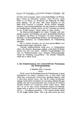 Die Unterbringung und unterrichtliche Versorgung der Fürsorgezöglinge : (Schluß)