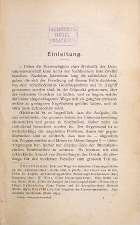 Prinzipien der Literaturwissenschaft, 1