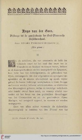 Hugo van der Goes, [2]: Bijdrage tot de geschiedenis der Oud-Vlaamsche Schilderschool