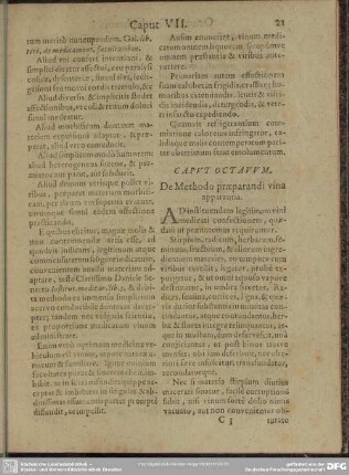 Caput Octavum De Methodo praeparandi vina apparantia