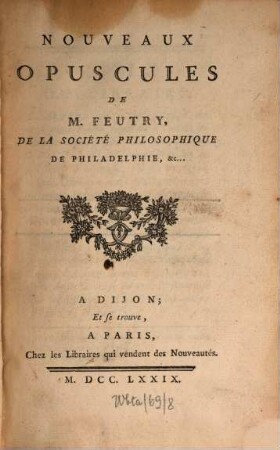 Nouveaux opuscules