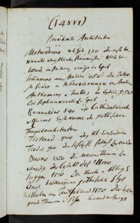 14881-14906, Berühmte Architekten - Aus Johannes v. Müller's saemtlichen Werken VIII