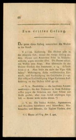 Zum dritten Gesang