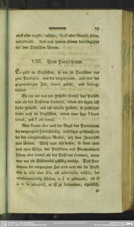 VIII. Vom Participium