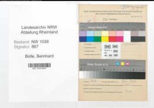 Entnazifizierung Bernhard Bolle , geb. 17.10.1905 (Gastwirt)
