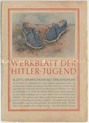 Anleitung zur Herstellung von Stoffschuhen mit Strohsohlen