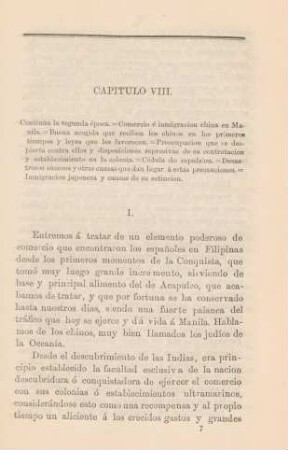 Capítulo VIII. Continúa la segunda época. - Comercio é inmigracion China en Manila ...
