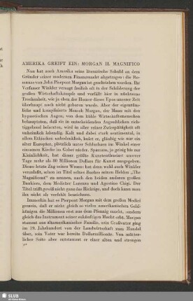 Amerika Greift Ein: Morgan Il Magnifico