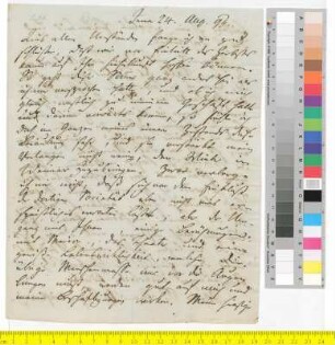 Brief von Schiller, Friedrich an Goethe, Johann Wolfgang von