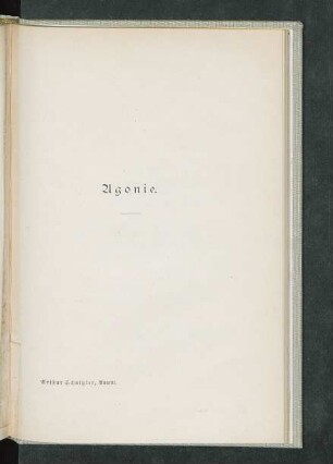 Agonie