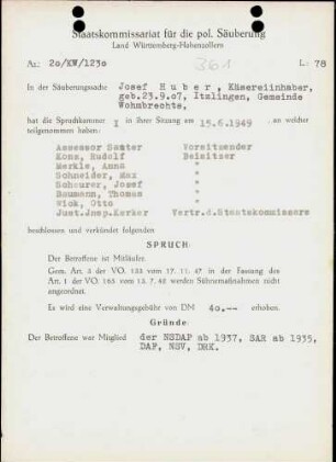 Huber, Josef