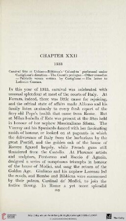 Chapter XXII: 1513