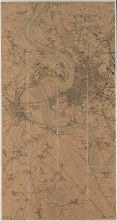 Topographischer Plan von Düsseldorf