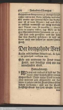 Der dreyzehnde Vers
