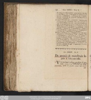 Tit. I. De annuis & menstruis legatis & fideicommissis.