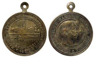 Erinnerungsmedaille, Gehenkelte Erinnerungsmedaille auf das Kaisermanöver in Schleswig-Holstein