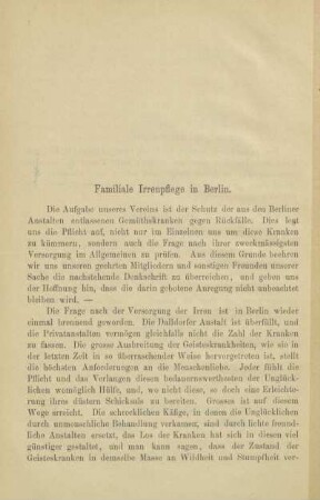 Familiale Irrenpflege in Berlin