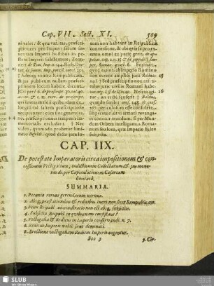 Cap. IIX. De potestate Imperatoris circa impositionem & concessionem Vectigalium, indictionem Collectarum, & ius monetandi, per Capitulationem Caesaream limitata