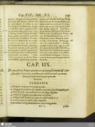 Cap. IIX. De potestate Imperatoris circa impositionem & concessionem Vectigalium, indictionem Collectarum, & ius monetandi, per Capitulationem Caesaream limitata