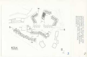 Wohnungsbau [Kolk], Berlin-Spandau (Diplomarbeit bei Peter Poelzig): 3. Grundriss 1: 200