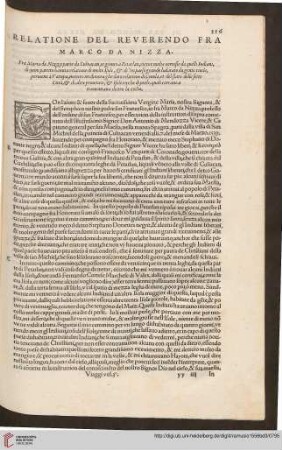 Relatione del Reverendo Fra Marco da Nizza