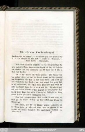 Abreise von Konstantinopel.