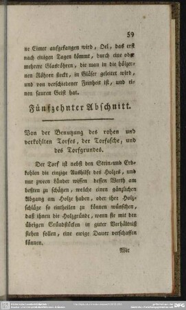 Fünfzehnter Abschnitt