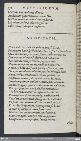 [N] Nativitatis - Nuptiarum