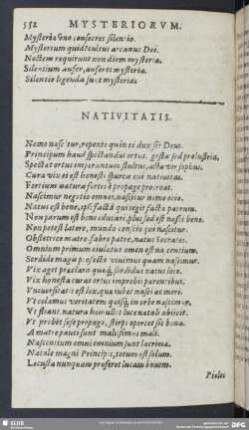 [N] Nativitatis - Nuptiarum