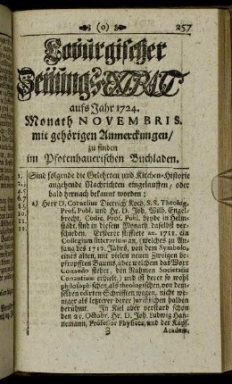 Monath Novembris.