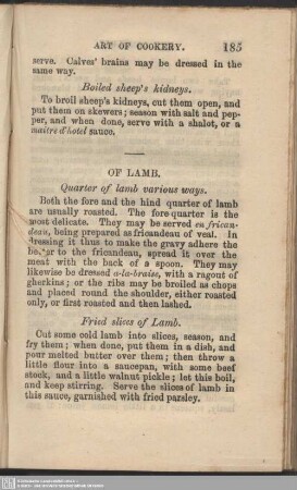 Of lamb
