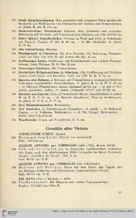 Gemälde alter Meister (Nr. 203-287)