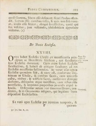 De Bonis Ecclesiæ. XXVIII.