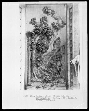 Linkes Relief - Die Versuchung des heiligen Benedikt