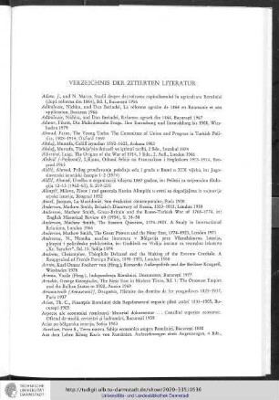 Verzeichnis der zitierten Literatur