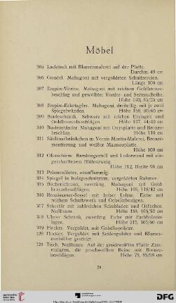 Möbel (Nr. 305-344)