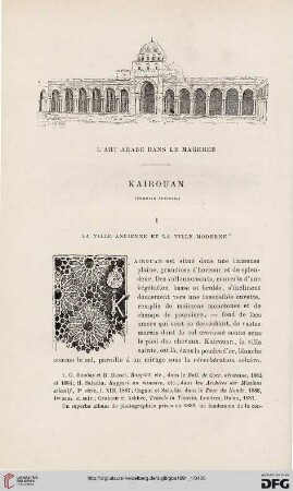 Kairouan, 1: l'art arabe dans le Maghreb