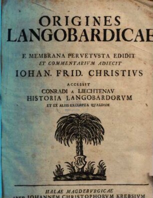 Origines Langobardicae E membrana Pervetusta