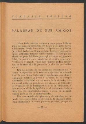 Palabras de sus amigos