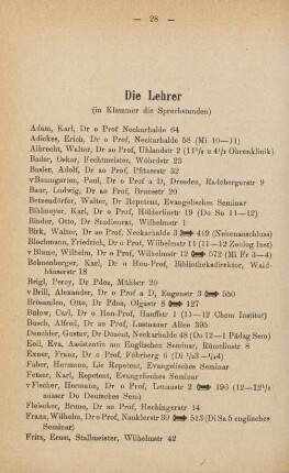 28-32, Die Lehrer
