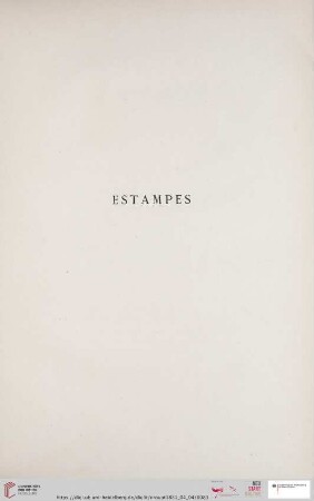 Estampes (Nr. 417 - 760)