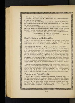 Babadag in der Dobrudscha besetzt.