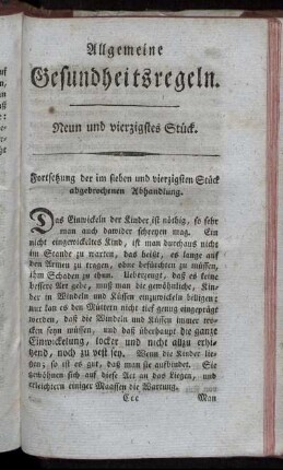 Neun und vierzigstes Stück.