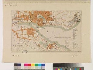 PLAN des Kieler Binnenhafens und nächster Umgebung