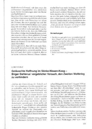 Getäuschte Hoffnung im Sönke-Nissen-Koog - Birger Dahlerus' vergeblicher Versuch, den Zweiten Weltkrieg zu verhindern