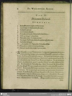 Cap. II. De nomine Rulandi