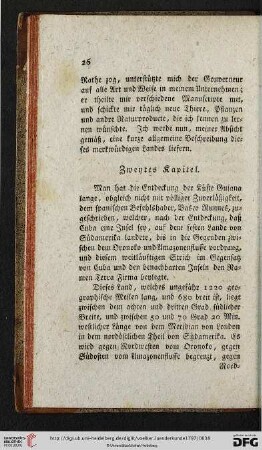 Zweytes Kapitel