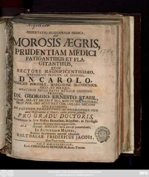 Dissertatio Inauguralis Medica, De Morosis Ægris, Prudentiam Medici Fatigantibus Et Flagitantibus